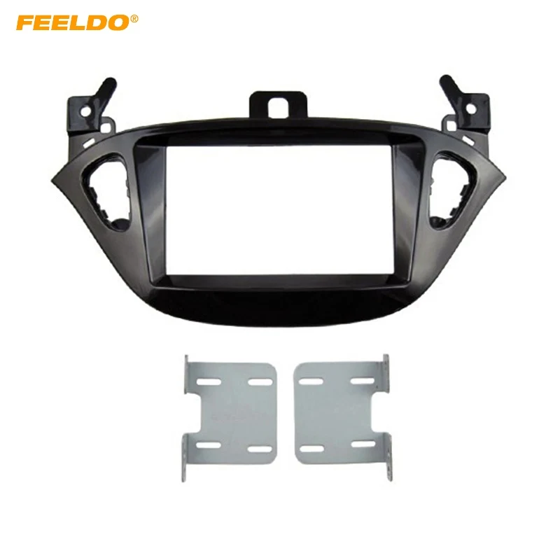 FEELDO Car 2 DIN Refitting Radio Fascia Frame for Opel Adam 2013 Stereo Dash face Plate Frame Panel Mount kit Adapter FEELDO Car 2 DIN Refitting Radio Fascia Frame for Opel Adam 2013 Stereo Dash face Plate Frame Panel Mount kit Adapter