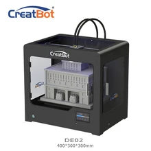 CreatBot 3d printer DE02 Build Size 400*300*300 mm Dual Extruders Metal Frame 3d printer parts for sale 2KG abs for free