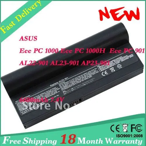 Аккумулятор для ноутбука ASUS Eee PC 901 1000 1000H AL23-901 6600mah-черный | Компьютеры и офис