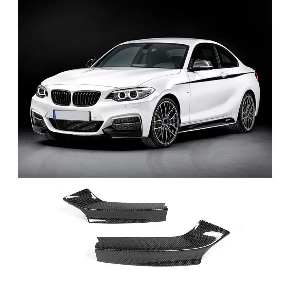 De fibra de carbono/FRP para BMW Serie 2 F23 F22 M parachoques delantero divisores labio solapas M235i M240i Coupe convertible 2013-2017