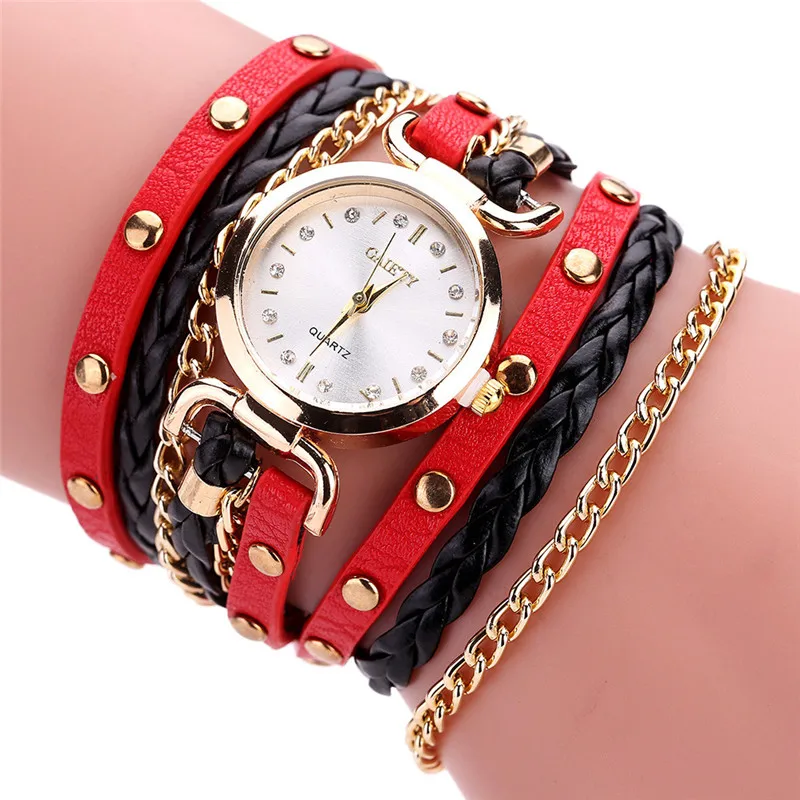 Высокое качество модные женские часы-браслет женские часы повседневные круглые Аналоговые кварцевые наручные часы-браслет для женщин часы подарок A4