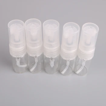 

2ml 3ml 5pcs/lot Portable Mini Refillable Glass Perfume Atomizer Bottle Empty Sprayer Pump Case For Traveler