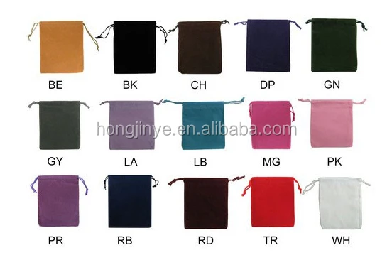 Bolsas de Cordão 1000pcs com Impressão a Cores 1 e Dhl Velvet Centímetros Jóias Bolsas Pequenos Personalizado Grátis Incluem 2000pcs 5*15 2 Cheap Display e embalagem p joias