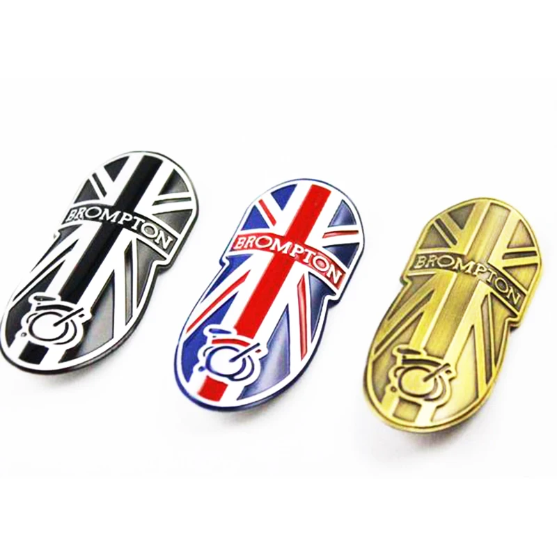 1 pcs Bicycle Metal Head Badge Decal Head Post Stem Sticker For