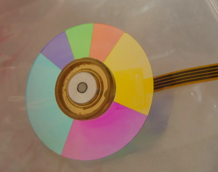 

REPLACEMENT NEW Original Projector color wheel P/N:OC-CW6BA-AD164 P/N:3797712500 6 color for DLP Projector- Free shipping