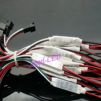 

best price DC5V-24V 1 pcs Mini RGB 3key LED Controller for 5050 WS2811 ws2812b Dream Color LED light Strip