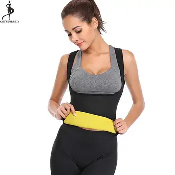 

Vest Neoprene Corset Top Solid Black Corsets Women Outfit Sports Gym Sauna Sweat Bustier Boneless One Piece Waist Slim Cincher