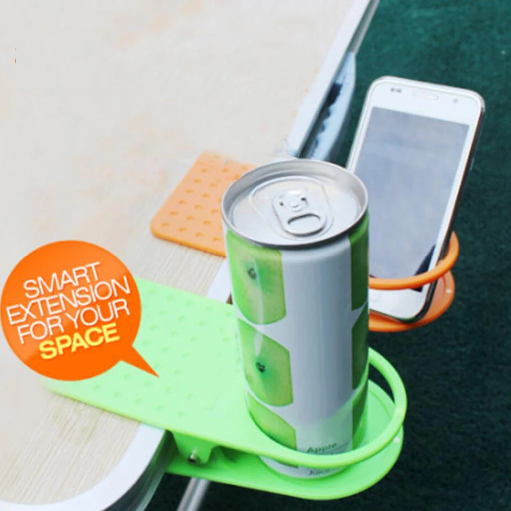 5pcs Table Water Coffee Cup Holder Clip Desk Mug Space Saver Rack Camping