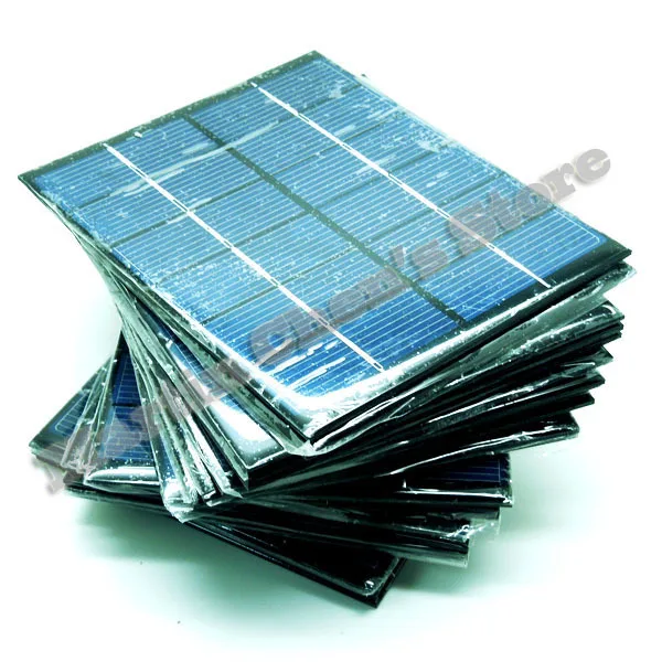 20pcs/lot 6V 330mA 2W mini solar panels small solar power 3.6v battery