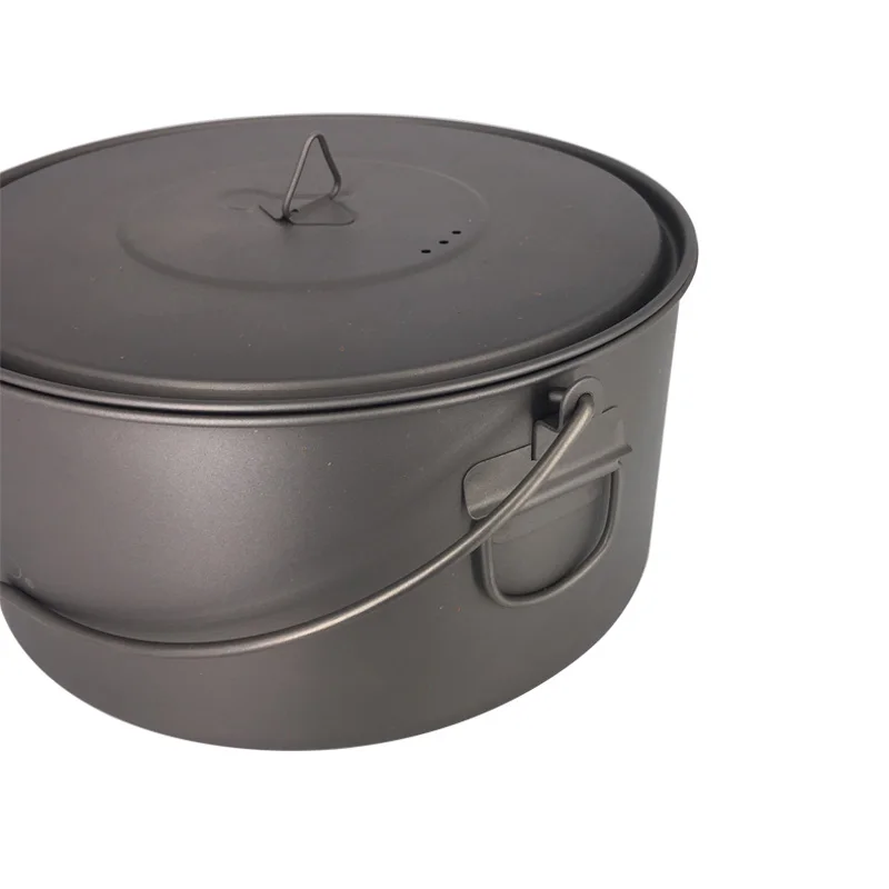 TOAKS Outdoor Camping Cookware Picnic Hang Pot Ultralight Titanium Pot 1600ml or 2000ml3