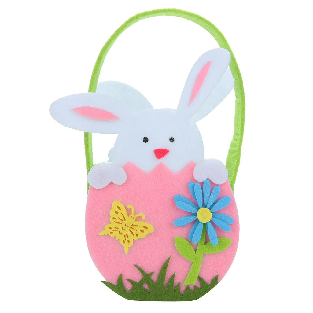 Счастливой Пасхи милые животные кролик конфеты сумки поздравительные открытки печенья сумки Банни подарочные сумки для детского дня рождения украшения