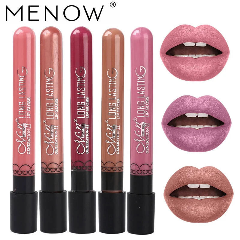 

Menow 38 Color Lipgloss Matte Long-lasting Moisturizer Tint Lip Glosses Waterproof Liquid Lipstick Cosmetics Lip Paint Enhancer
