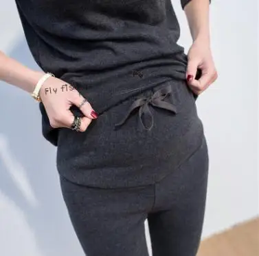 Fashion Spring Clothes for Maternity 2019 Autumn New Drawstring Maternity Leggings Pants Belly Trousers for Pregnant Women SH-58