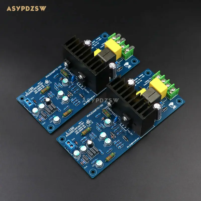 2-канальный L15D цифровой усилитель мощности IRS2092 IRFI4019H Stero amp DIY Kit(2 шт