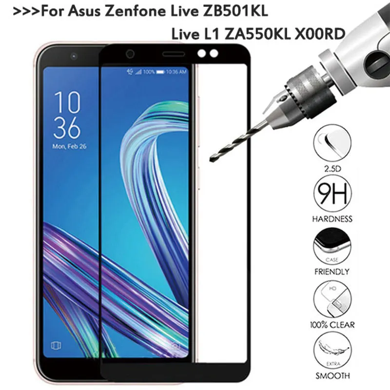 

Tempered Glass For Asus Zenfone Live L1 ZA550KL Screen Protector For Zenfone Live ZB501KL X00RD Protective Glass ZA 550KL Film