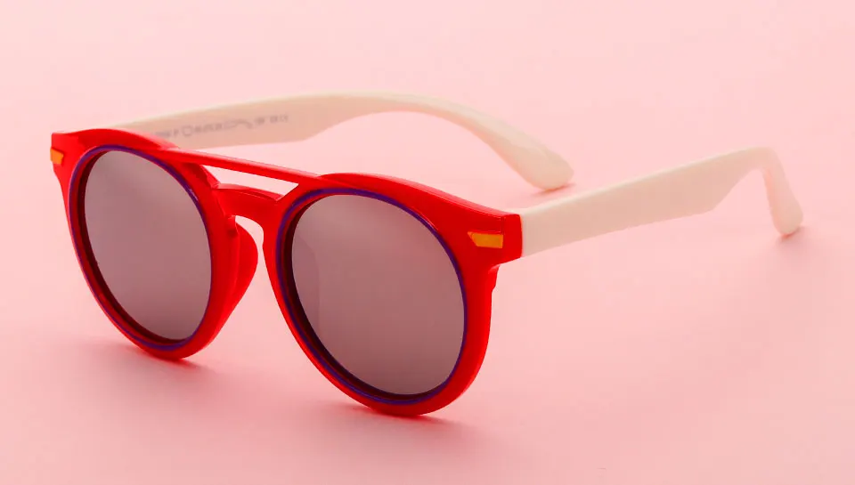 Пластиковые титановые детские солнцезащитные очки Удобная Мода UV400 небьющиеся безопасные поляризованные солнцезащитные очки# KS003