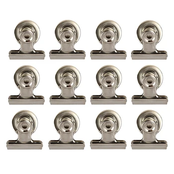 

Strong Refrigerator Magnet Clips - 31mm - Perfect Fridge Magnets,Office Magnets,Photo Magnets for House Office Use,12 PCS