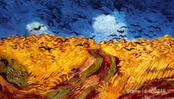 Современного искусства картины маслом пшеничное поле с воронами Винсент Ван Гог размножение холсте Ручная роспись высокое качество