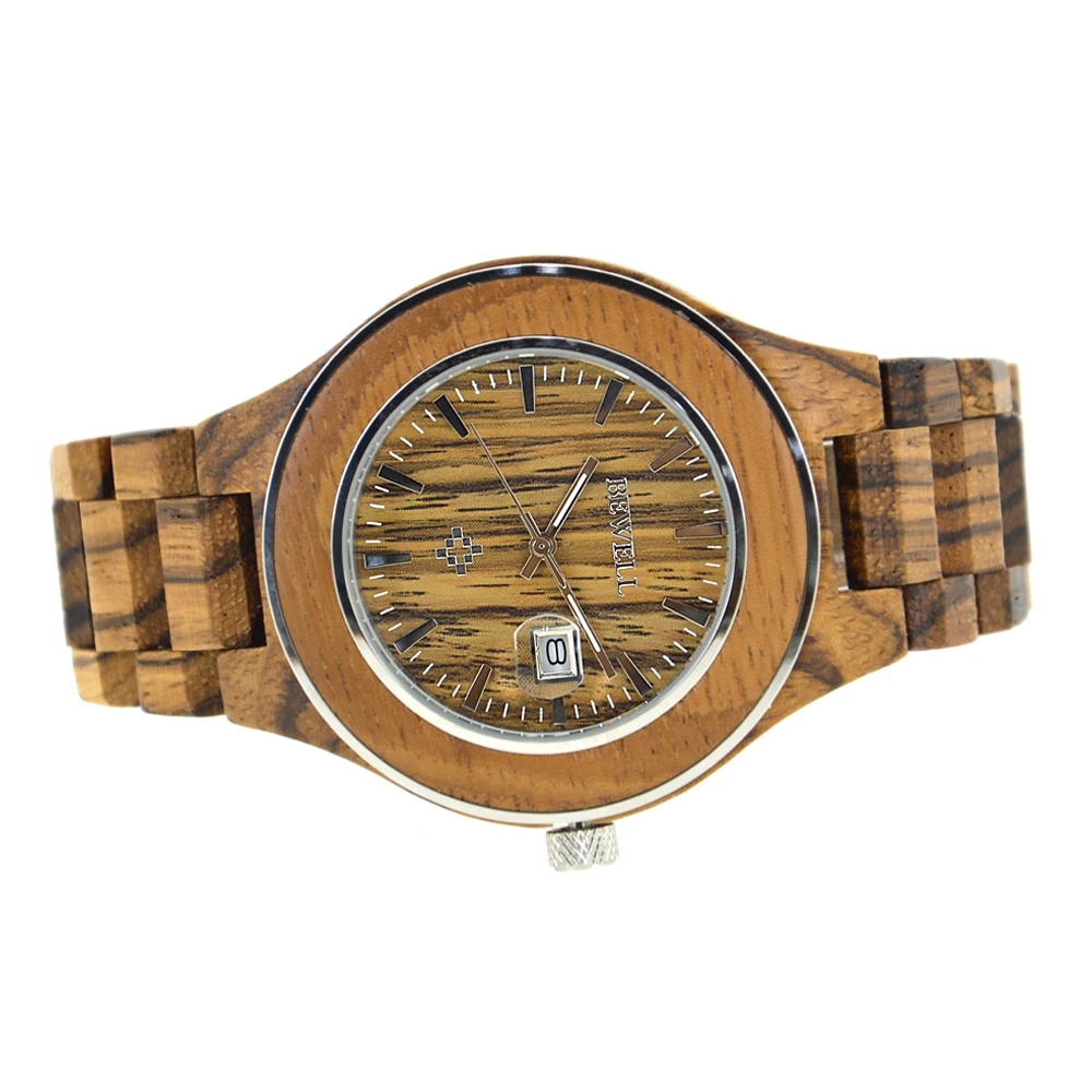 BEWELL WOODEN WATCH
