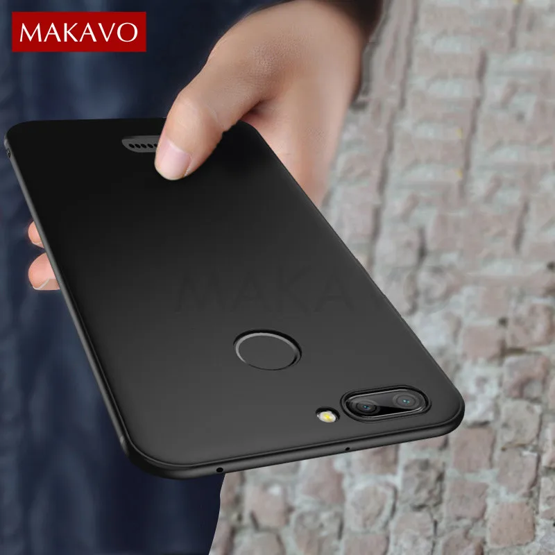 

MAKAVO For Xiaomi Redmi 6A Case 360 Protection Slim Matte Soft Silicone Phone Cases For Xiaomi Redmi 6A Redmi6A Cover