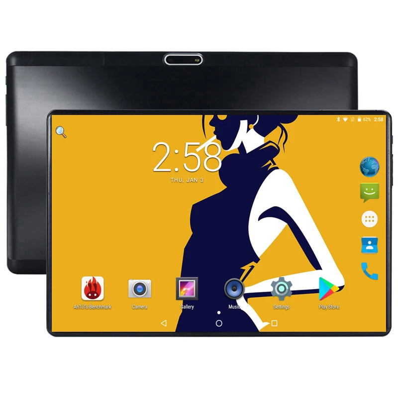 10 Inch Android 8.0 Tablet PC 3G 4G FDD LTE Phablet Support Netflix Youtube Octa Core 64GB ROM 4GB RAM 2.5D Glasss 1280X800