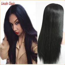 New Soft Silky Straight Wig Human Hair Silk Top Lace Front Wig Brazilian Virgin Hair Silk Top Lace Wig Straight 4X4 Silk Base