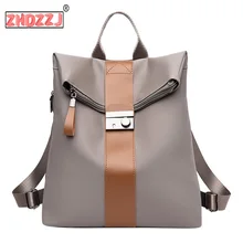 Fashion Women Waterproof Nylon Backpack Girls Schoolbags Women‘s Leisure Fashion Large Capacity Flexo Big Student Shoulders Bags