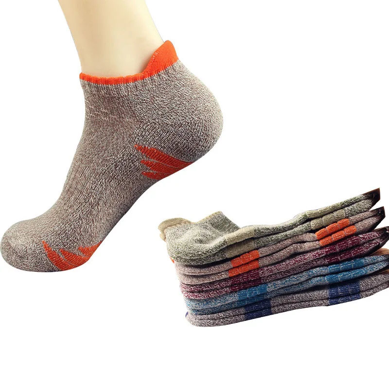 3 Pair Men Socks Comfortable Mountaineering Sock Towel At The End Thick Men Cotton Boat