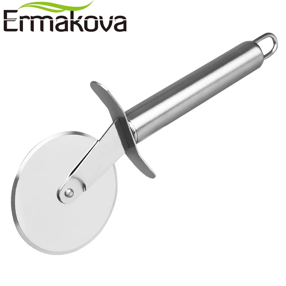 ERMAKOVA 2 Pcs/Set Pizza Cutter Pie Server Pizza Server Knife Sharp Pizza Wheel Slicer Stainless Steel Kitchen Pizza Tool Set ERMAKOVA 2 Pcs/Set Pizza Cutter Pie Server Pizza Server Knife Sharp Pizza Wheel Slicer Stainless Steel Kitchen Pizza Tool Set