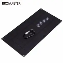 BCMaster Portable 6W 5V Solar Panel Battery Charger USB Mobile Phone Toy MP3 Charging Outdoor Solar Cells Power Bank