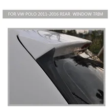 POLO ABS laca de Piano preto Auto Car Asa Spoiler Lábio para Volkswagen polo rline gti 2011 2012 2013 2014 2015 2016