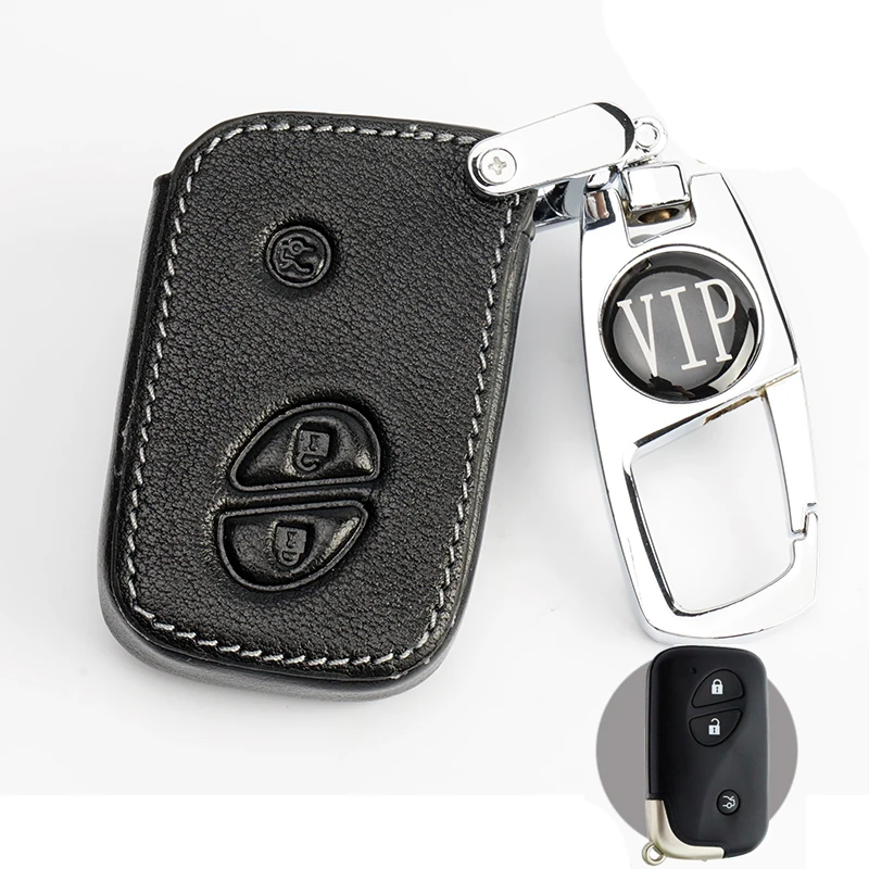 

Genuine Leather car key case Key Case cover For Lexus CT200h ES 300h IS250 GX400 RX270 RX450h RX350 LX570 Key Cover Key