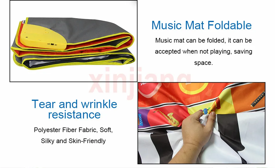 Esteira do Jogo do Bebê Combinações de Instrumento Brinquedos das Crianças das Crianças} Centímetros Música Multifuncional Piano Eletrônico 8 Musical Mat Educação 148x60 8 High Quality Brinquedos e hobbies