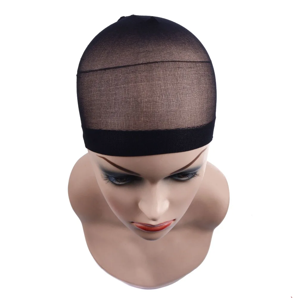 2 Pieces/Pack Wig Cap Hair net for Weave Hairnets Wig Nets Stretch Mesh Wig Cap for Making Wigs Free Size