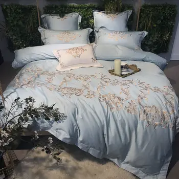 

4/7pcs Gray bedding-sets queen king size bed set princess korea bedclothes girls bed linen lace duvet cover sheet pillowcases