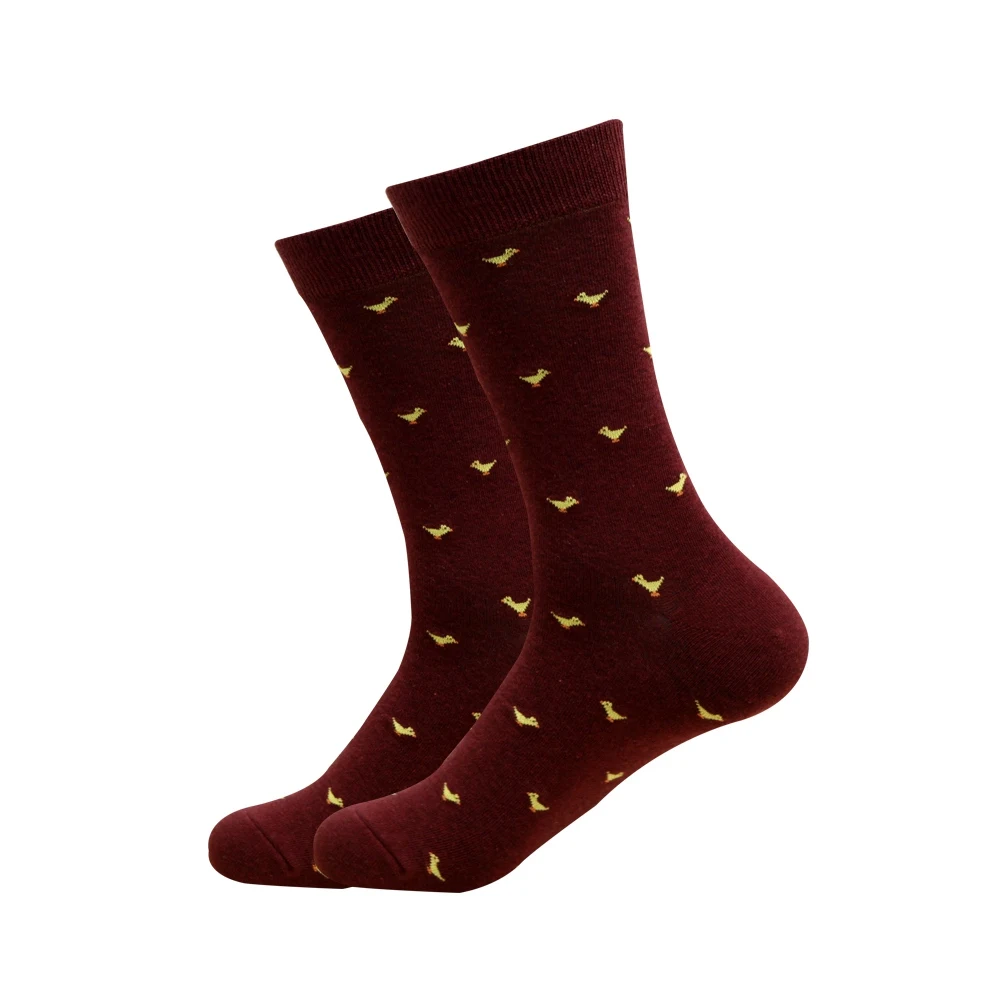 Новые мужские цветные носки в деловом стиле, носки из чесаного хлопка, брендовые носки в горошек, новые мужские носки, американский размер(7,5-12), 1 пара - Цвет: 515