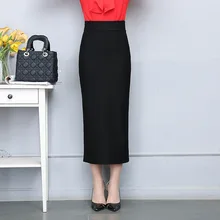 Новые женские и женские черные юбки, сексуальная Рабочая офисная юбка