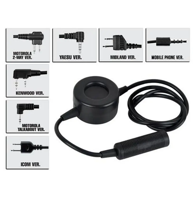 Compatível com Comtac Fone de Ouvido Novo Tático Impermeável ii H50 Sordin Hd03 Z114 z Ptt 2 Novo z tático impermeável ptt compatível com