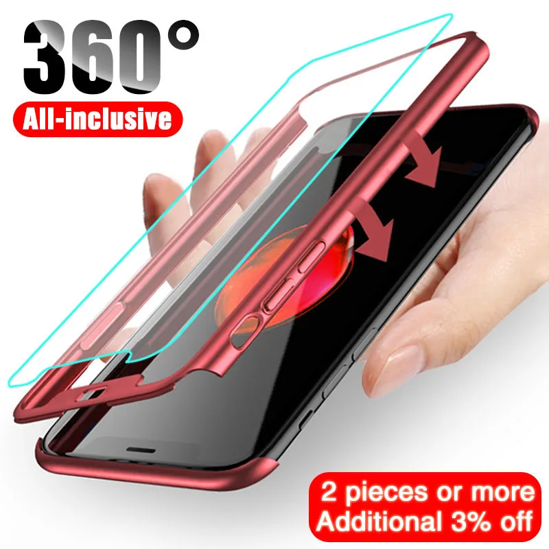 

SUYACS Luxury 360 Degree Full Phone Case For Huawei P20 P30 Lite P30 P30 Pro8 Lite Hot Hard PC Phone Fundas Shell Coque Bag