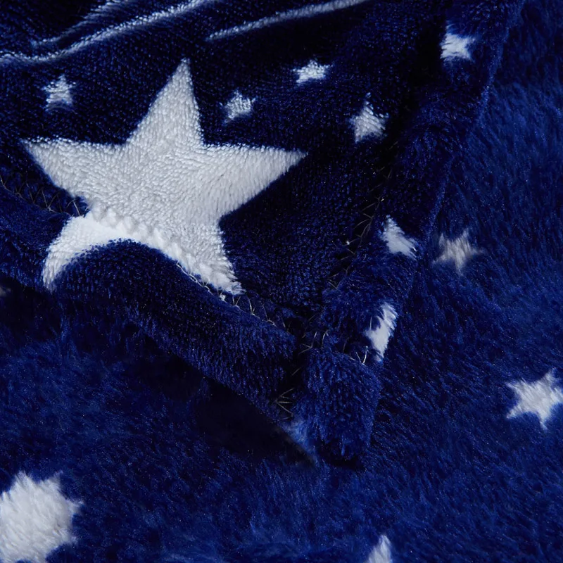Звездное небо звезды печати темно-синий летний пледы одеяла фланелевые волокна 120x200/150x200/180x200/200x230cm кондиционер домашнего использования