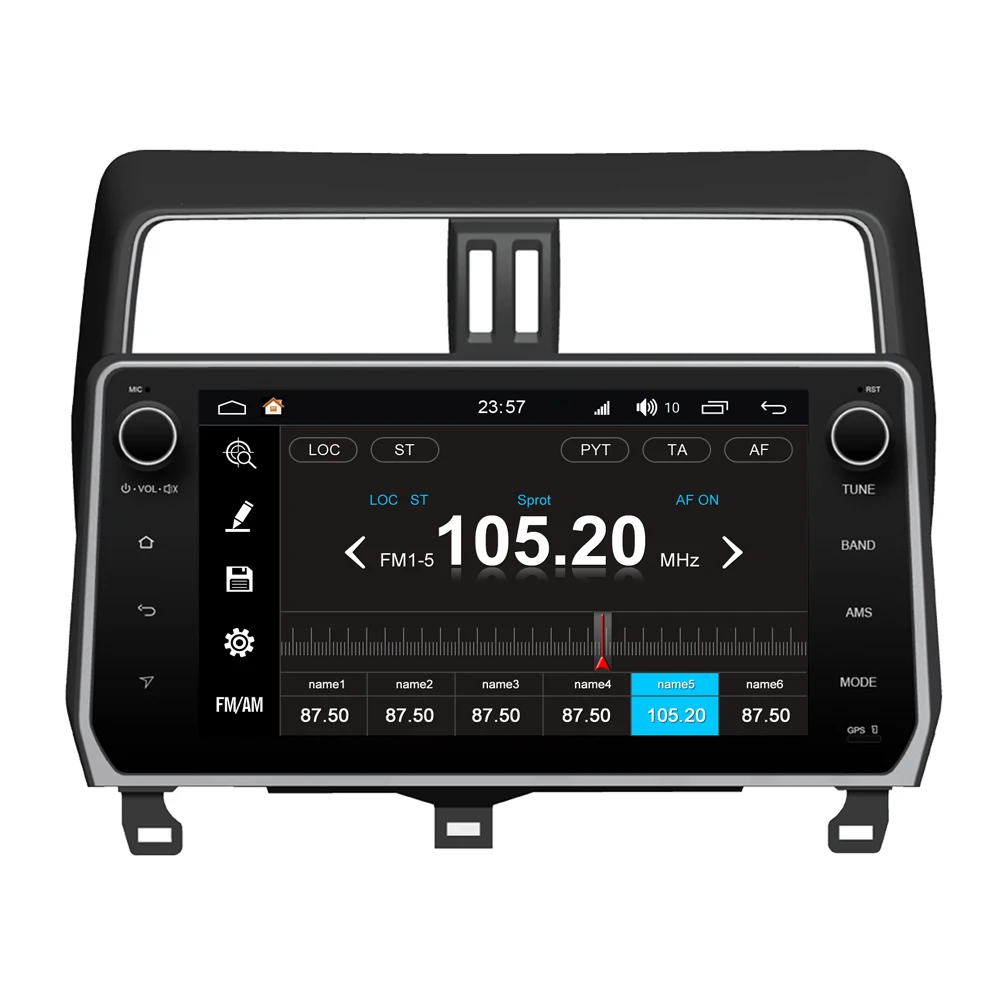 Best RoverOne Android 8.0 Car Multimedia System For Toyota Prado 150 2018 Radio Stereo GPS Navigation Android Media Player PhoneLink 4