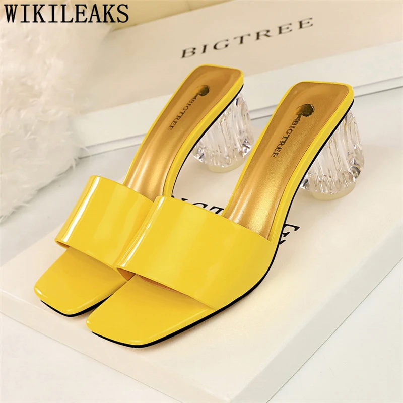 

woman sandals 2019 summer ladies slippers leather sandals women block heel shoes designer slides luxury sandals brand slippers