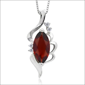 

Collares Qi Xuan_Dark Red Stone Simple Pendant Necklace_Real Natural Necklace_Quality Guaranteed_Manufacturer Directly Sale