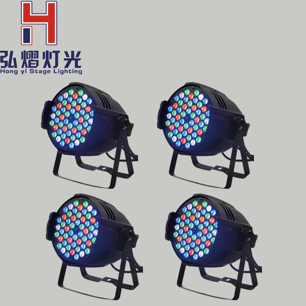 

minimum 4xLot 54x3W RGBW Led Par Light DMX dj disco bar Projector stage light Large concert Dyeing effect lighting