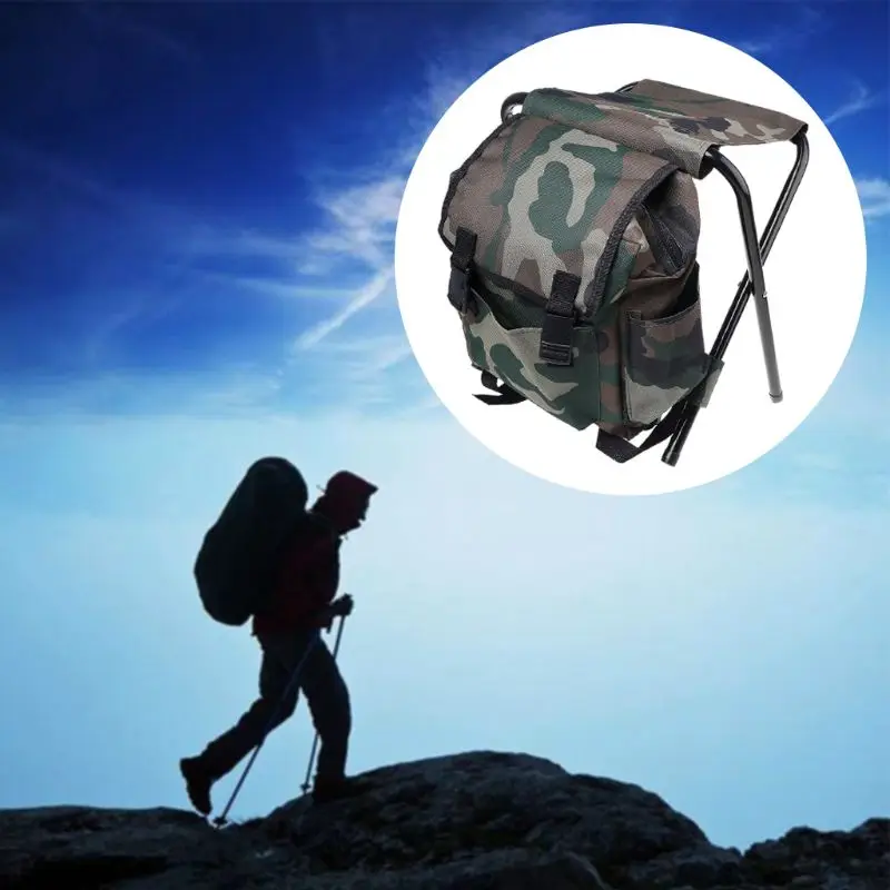 

Ultra mini light folding camping chair, backpack stool compact light bag fishing tourism hiking mountaineering fishing beach