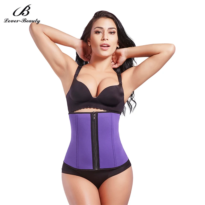 

Lover Beauty Modeling Strap Waist Trianer Corset Comfortable Neoprene Waist Shaper Fat Burning 6 Steel Bones Slimming Belt-A