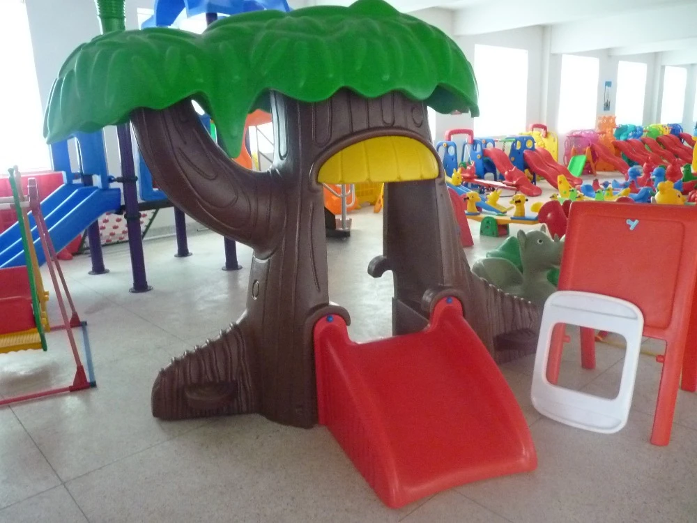 plastic treehouse with slide