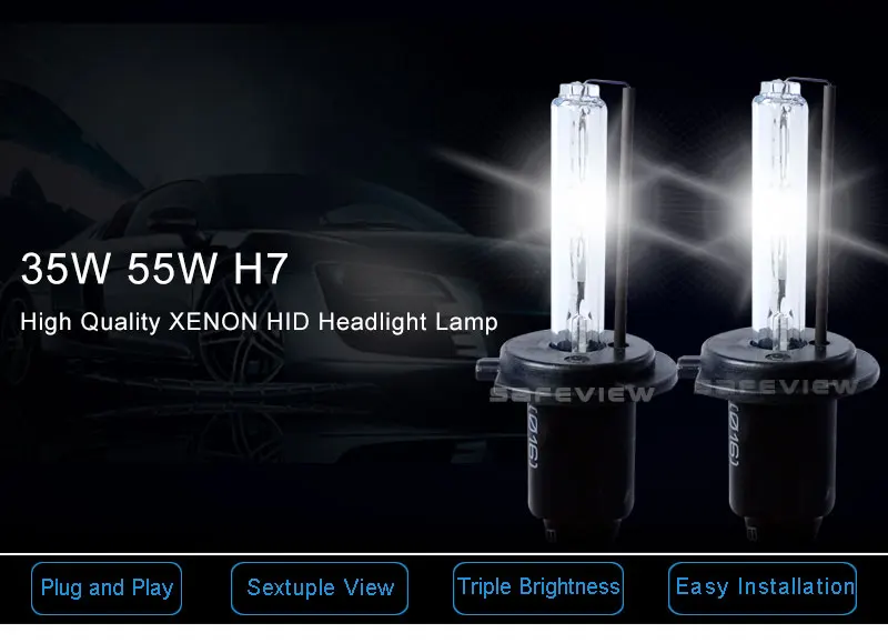 1 пара лампы Xenon HID H7 светодиодные Сменные Автомобильные фары DC 12 V 3200LM 5000 K 6000 K 10000 K конверсионный комплект 35 W 55 W Автомобильные светодиодные