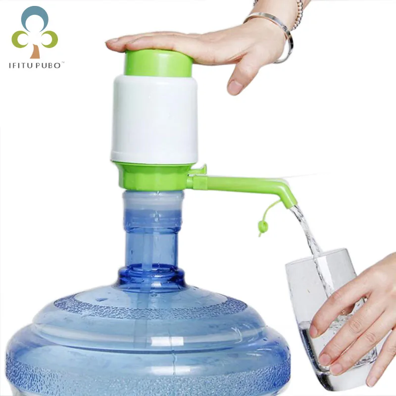 Portable 5 Gallon Bottled Drinking Water Hand Press Removable tube