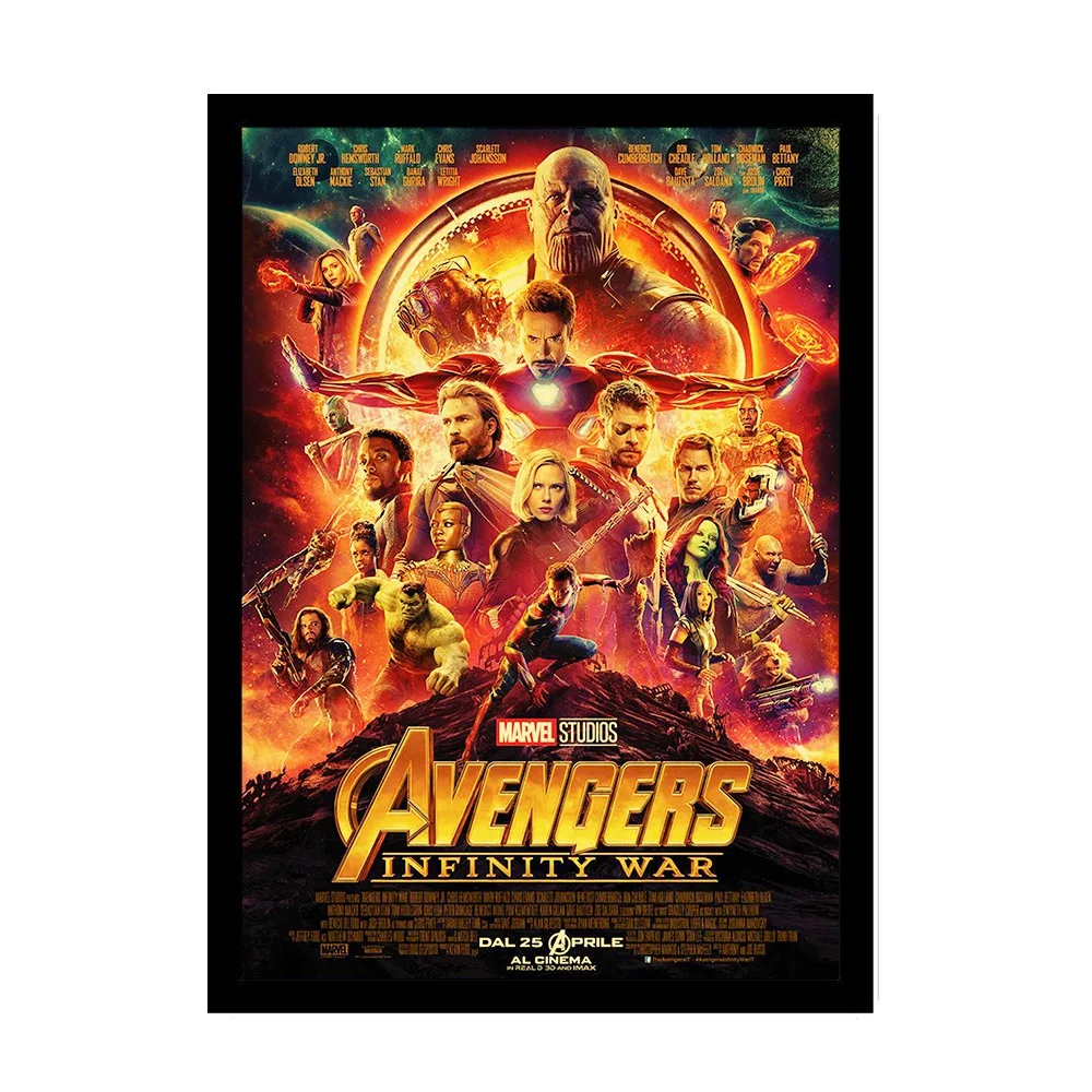 2019 New Marvel Movie Avengers Endgame Poster Kraft Paper Super Hero Retro Poster and Prints Cafe Room Wall Sticker Art Painting